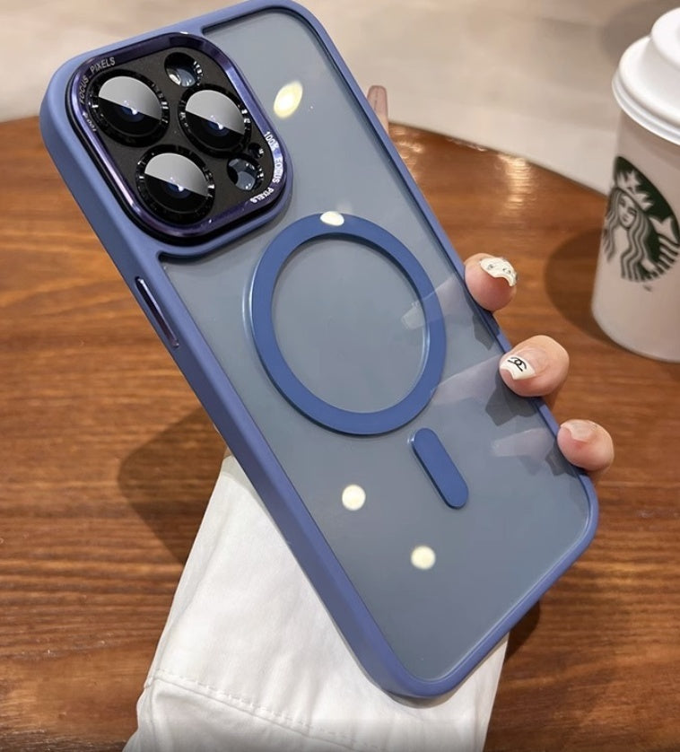 Magnetic Phone Case with Metal Lens Compatibility for iPhone - Teleplus metal lens magnetic phone case