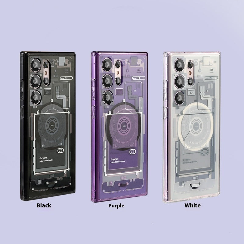 Magnetic Phone Case with Original Packaging in Black White Purple Gray - for Techies Who Drop Things magnetic phone