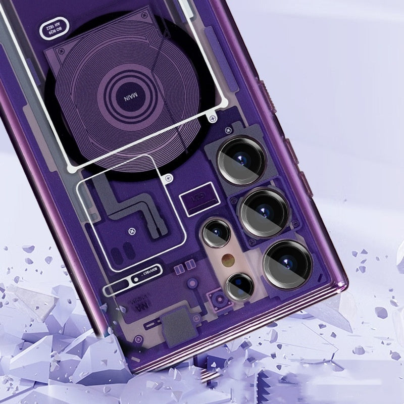 Magnetic Phone Case with Original Packaging in Black White Purple Gray - for Techies Who Drop Things magnetic phone