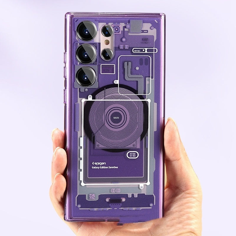 Magnetic Phone Case with Original Packaging in Black White Purple Gray - for Techies Who Drop Things magnetic phone