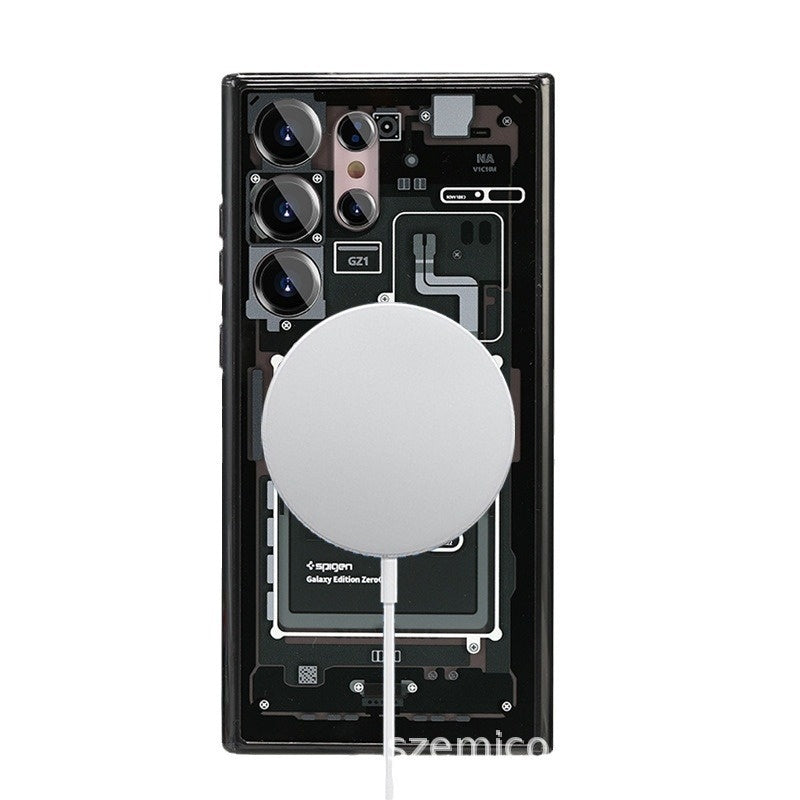 Magnetic Phone Case with Original Packaging in Black White Purple Gray - for Techies Who Drop Things magnetic phone