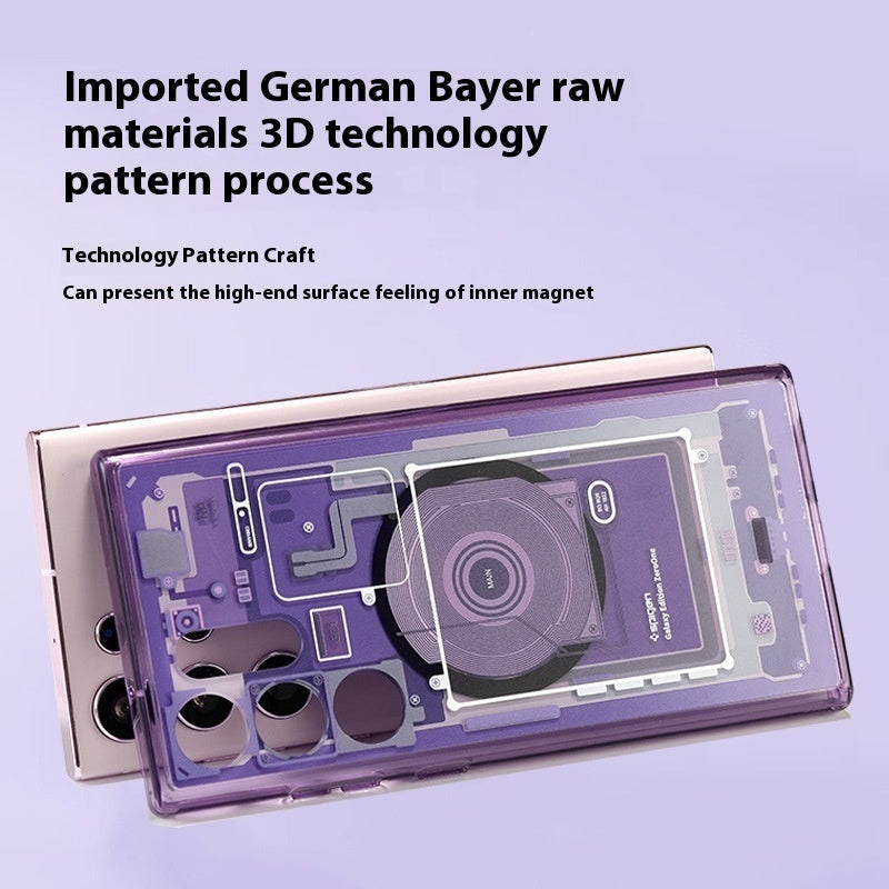 Magnetic Phone Case with Original Packaging in Black White Purple Gray - for Techies Who Drop Things magnetic phone