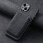 Magnetic Phone Case with Solid Color Fine Hole Card Holder and Protective Cover - Teleplus magnetic phone case solid