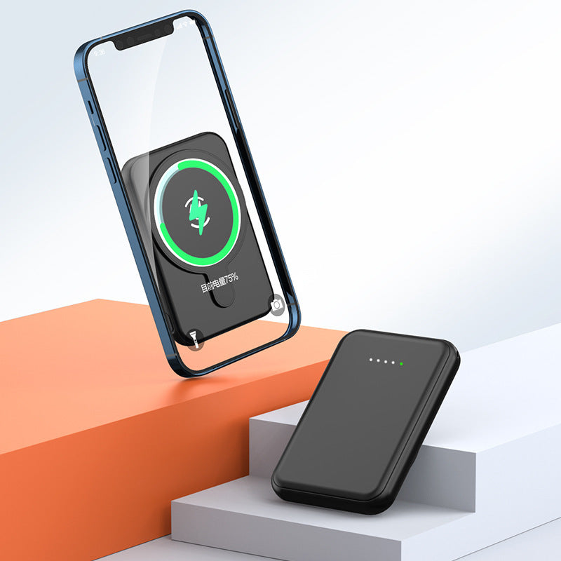 Magnetic Portable Wireless Charging Power Supply with Lithium-Ion Battery Pack - Teleplus portable wireless charging