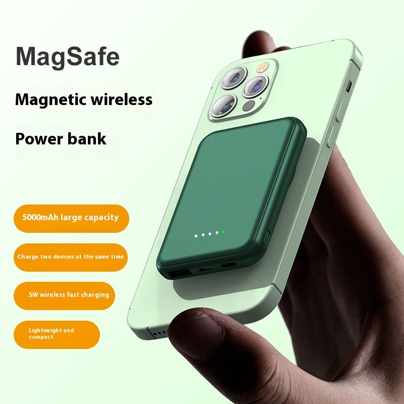 Magnetic Portable Wireless Charging Power Supply with Lithium-Ion Battery Pack - Teleplus portable wireless charging