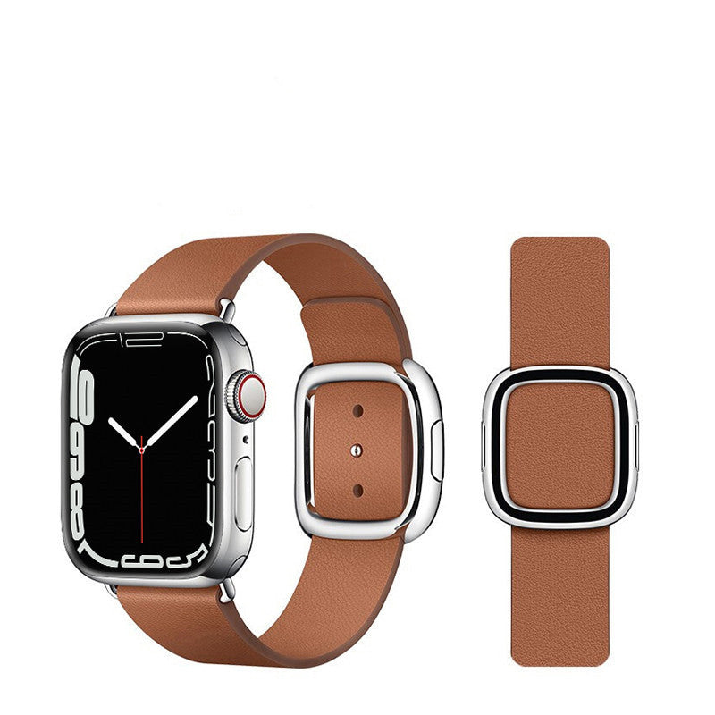 Magnetic Premium Leather Modern Buckle Strap - Magnetic Premium Leather Buckle Strap for iWatchSE1-7