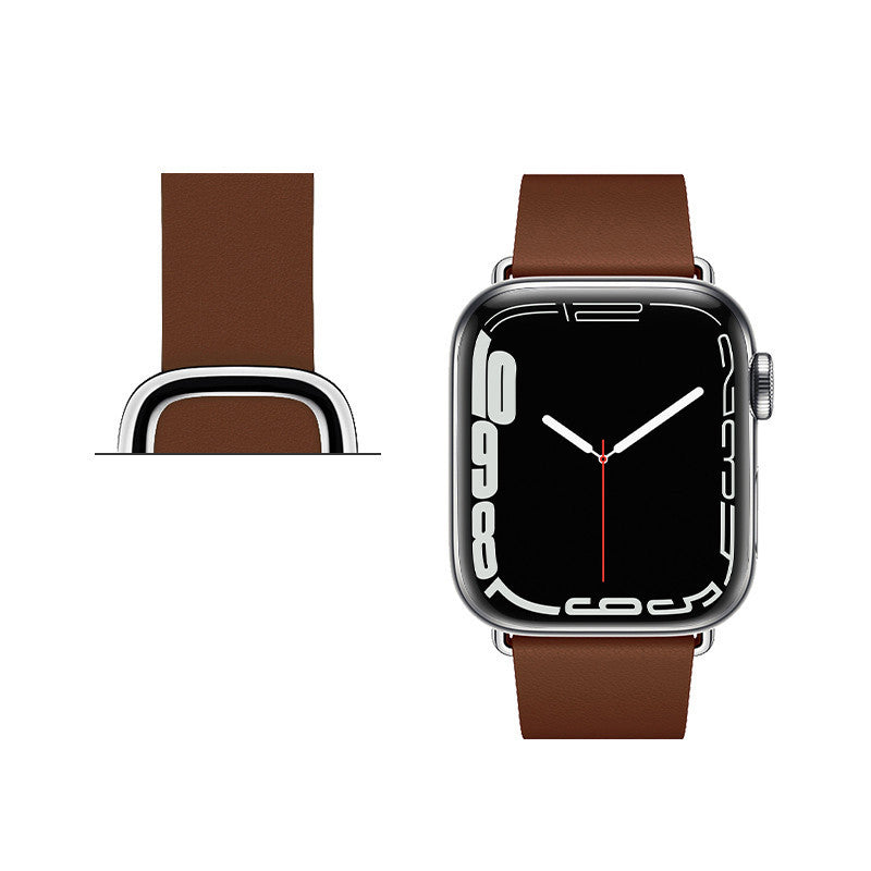 Magnetic Premium Leather Modern Buckle Strap - Magnetic Premium Leather Buckle Strap for iWatchSE1-7