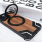 Magnetic Protective Shell for iPhone with Wooden Metal Splicing Design - Case Phone Shenanigans wooden metal splicing