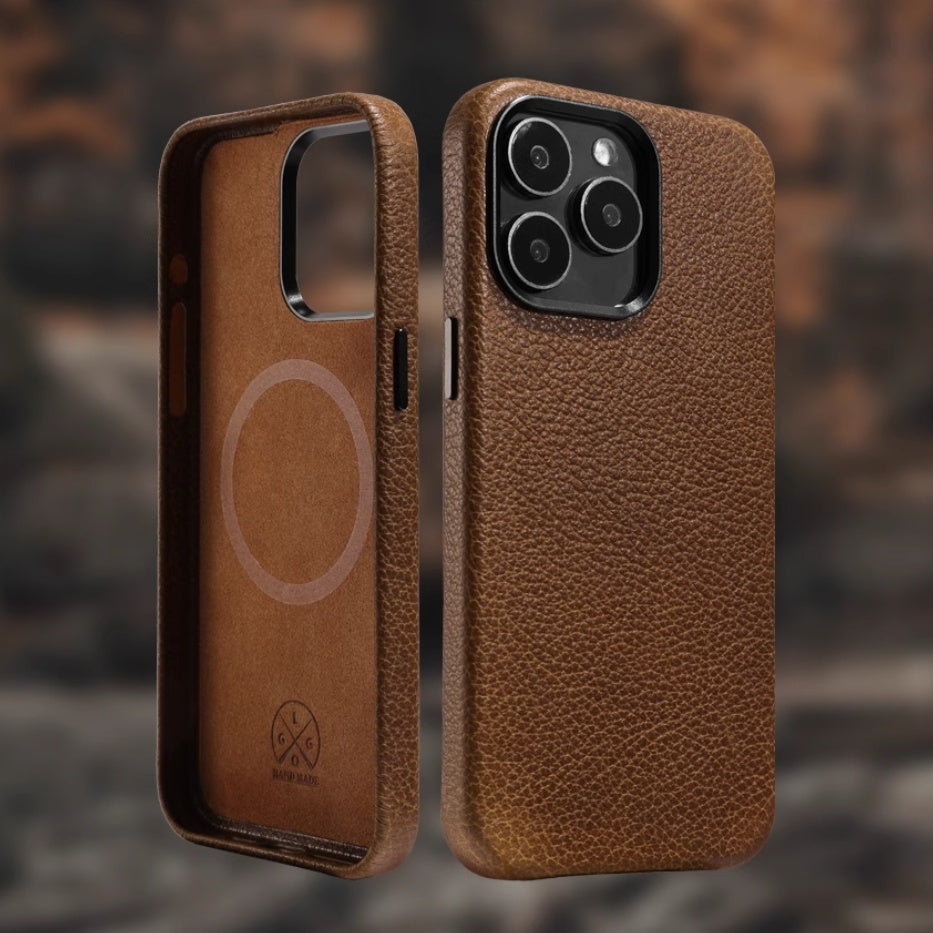 Non Apple Compatible iPhone Case with Cattlehide Leather in the United States - Magnetic for Pro Max united states chf