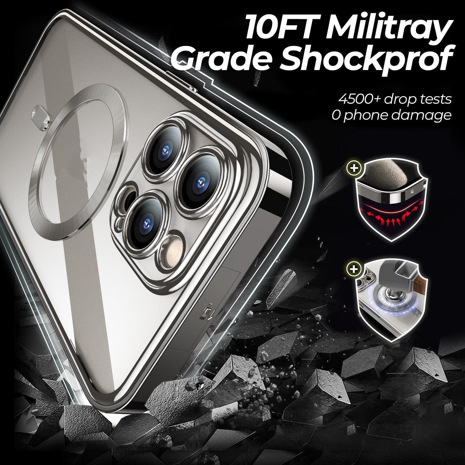 Magnetic Spring Fastener in Peep-Proof Dark and Peak Blue Colors - Teleplus magnetic spring fastener peep-proof dark