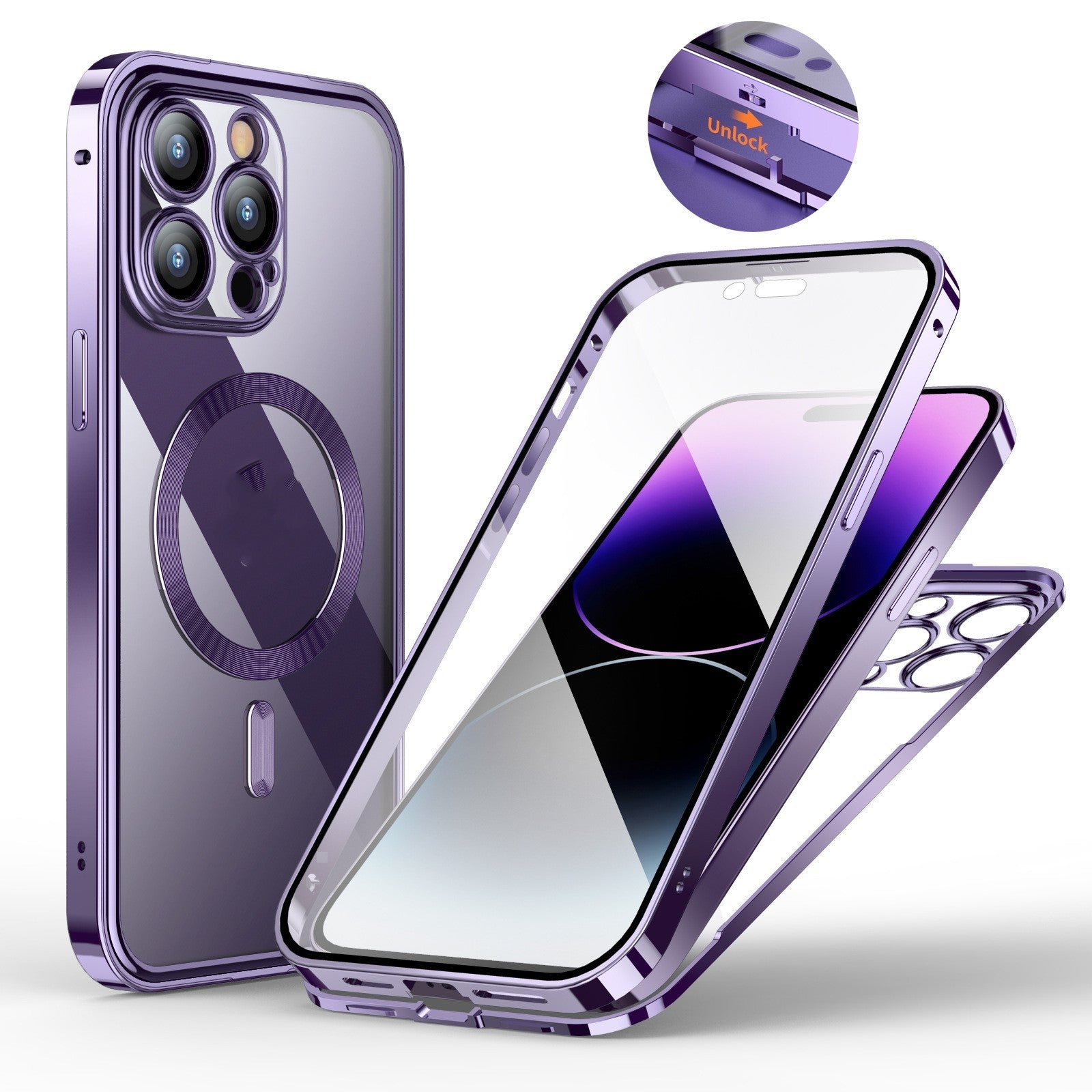 Magnetic Spring Fastener in Peep-Proof Dark and Peak Blue Colors - Teleplus magnetic spring fastener peep-proof dark