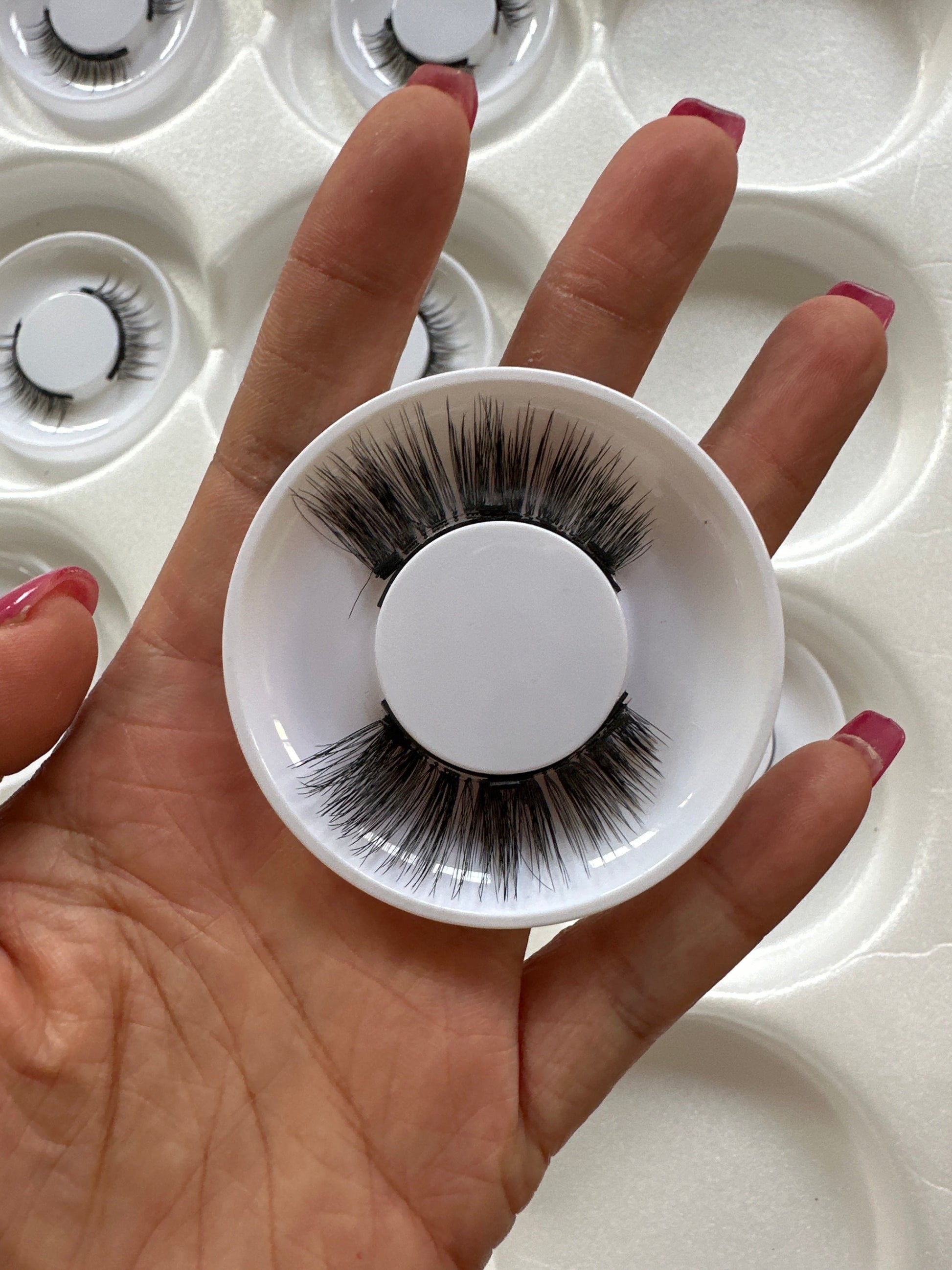 Magnetic Suction False Eyelashes Mink 9-14 Colors with White Clips Supernatural Magnet - Teleplus magnetic suction