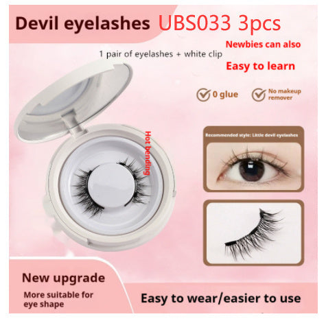 Magnetic Suction False Eyelashes Mink 9-14 Colors with White Clips Supernatural Magnet - Teleplus magnetic suction