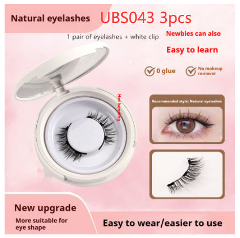 Magnetic Suction False Eyelashes Mink 9-14 Colors with White Clips Supernatural Magnet - Teleplus magnetic suction