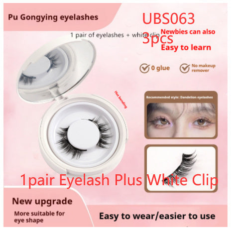 Magnetic Suction False Eyelashes Mink 9-14 Colors with White Clips Supernatural Magnet - Teleplus magnetic suction