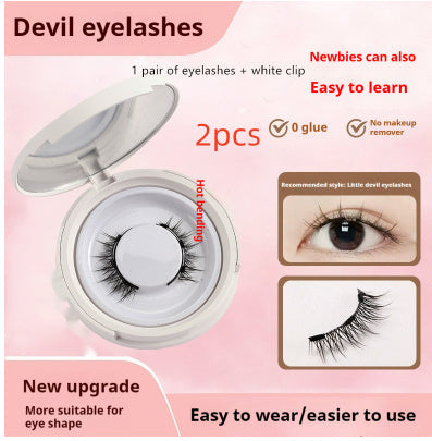 Magnetic Suction False Eyelashes Mink 9-14 Colors with White Clips Supernatural Magnet - Teleplus magnetic suction