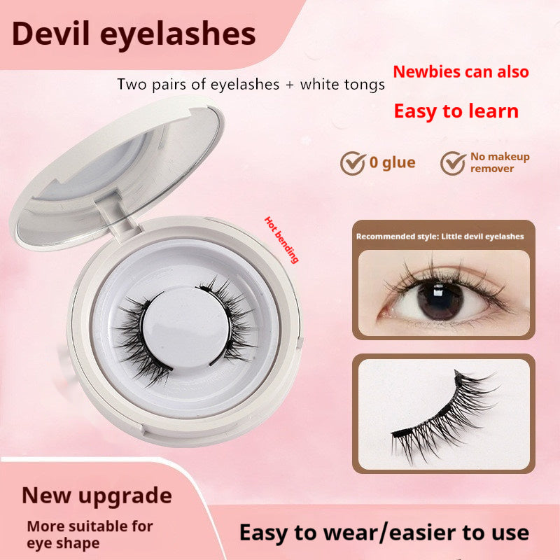 Magnetic Suction False Eyelashes Mink 9-14 Colors with White Clips Supernatural Magnet - Teleplus magnetic suction