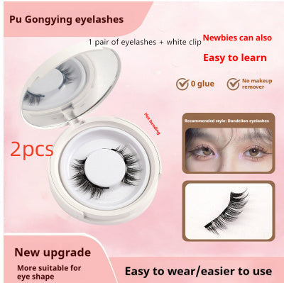 Magnetic Suction False Eyelashes Mink 9-14 Colors with White Clips Supernatural Magnet - Teleplus magnetic suction