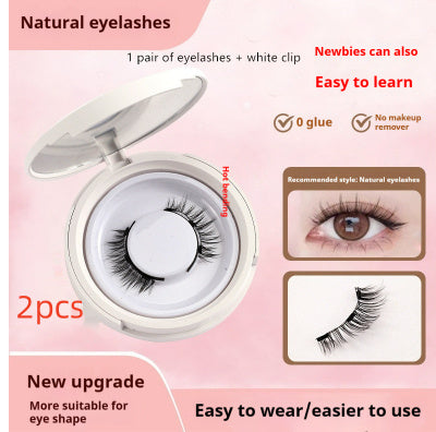 Magnetic Suction False Eyelashes Mink 9-14 Colors with White Clips Supernatural Magnet - Teleplus magnetic suction