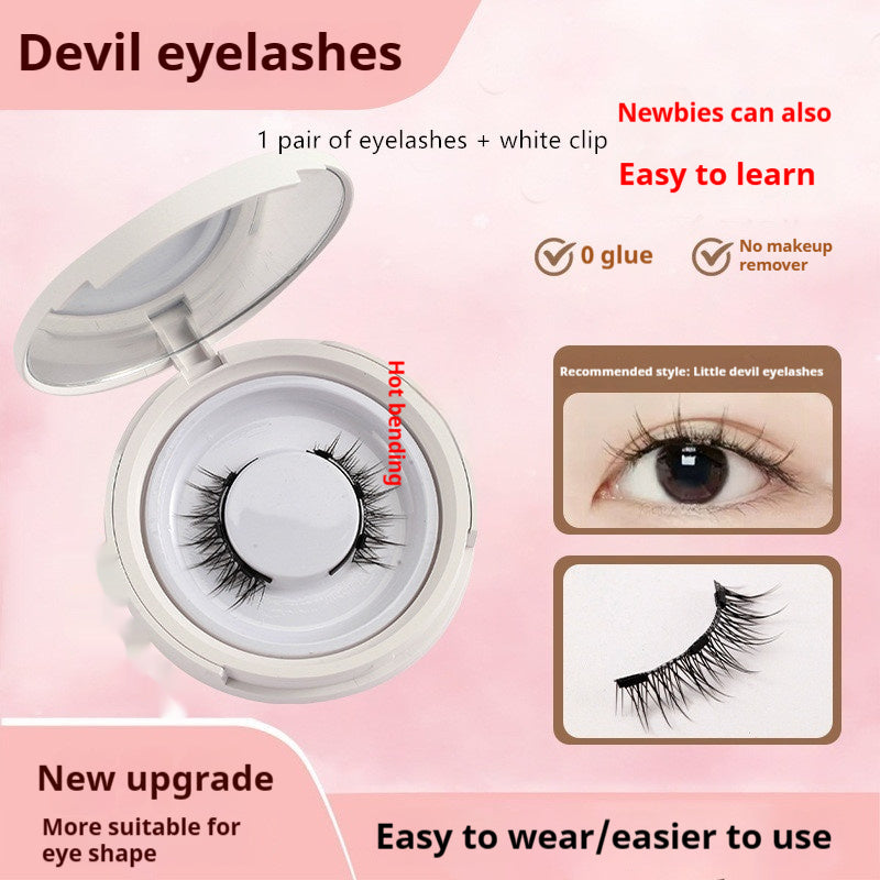 Magnetic Suction False Eyelashes Mink 9-14 Colors with White Clips Supernatural Magnet - Teleplus magnetic suction