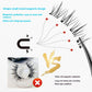 Magnetic Suction False Eyelashes Set with Cotton Dry See Package - Teleplus piece magnetic suction false eyelashes