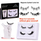 Magnetic Suction False Eyelashes Set with Cotton Dry See Package - Teleplus piece magnetic suction false eyelashes