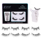 Magnetic Suction False Eyelashes Set with Cotton Dry See Package - Teleplus piece magnetic suction false eyelashes
