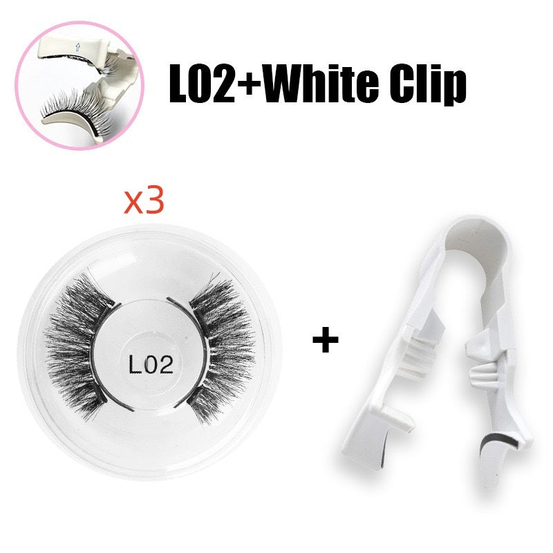 Magnetic Suction False Eyelashes with Clips Mink-like Multiple Pairs Suit - Teleplus for Sale magnetic suction false