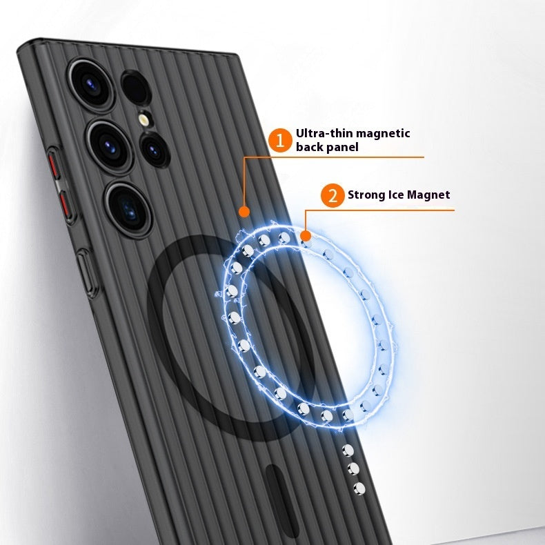 Magnetic Suction Ice Mist Matte Protective Phone Case for Samsung - Teleplus magnetic suction ice mist matte