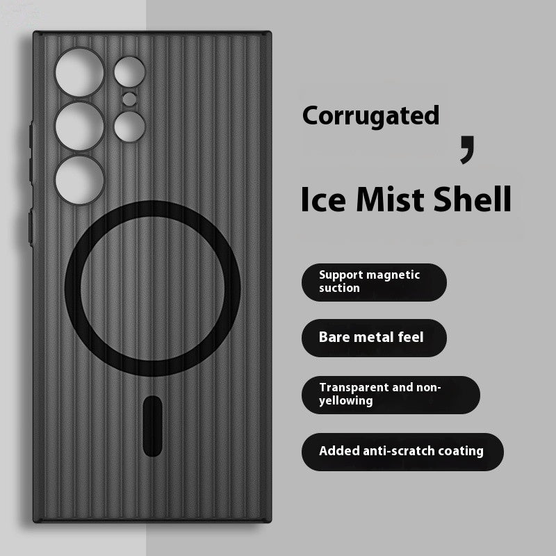 Magnetic Suction Ice Mist Matte Protective Phone Case for Samsung - Teleplus magnetic suction ice mist matte