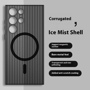 Magnetic Suction Ice Mist Matte Protective Phone Case for Samsung - Teleplus magnetic suction ice mist matte