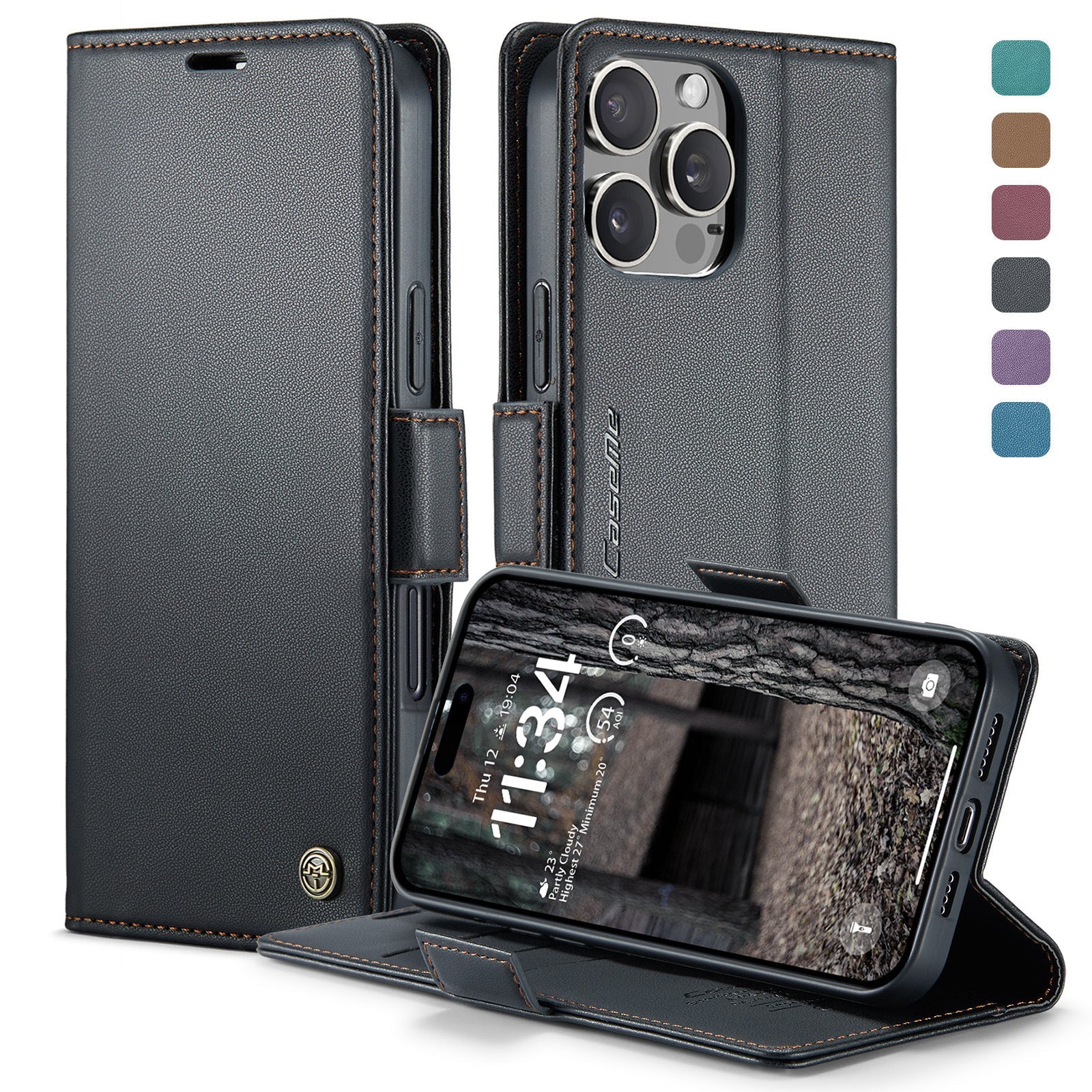 Magnetic Suction Phone Case with Card Holder for Apple Devices - Teleplus magnetic suction phone case