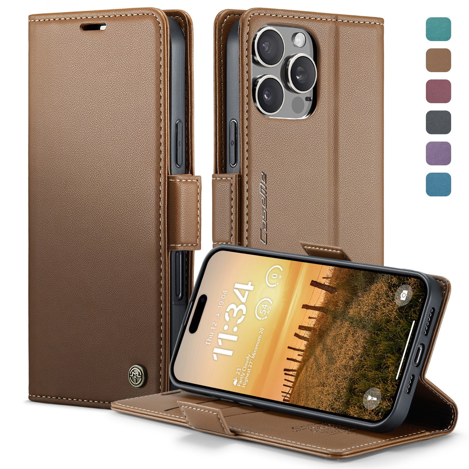 Magnetic Suction Phone Case with Card Holder for Apple Devices - Teleplus magnetic suction phone case