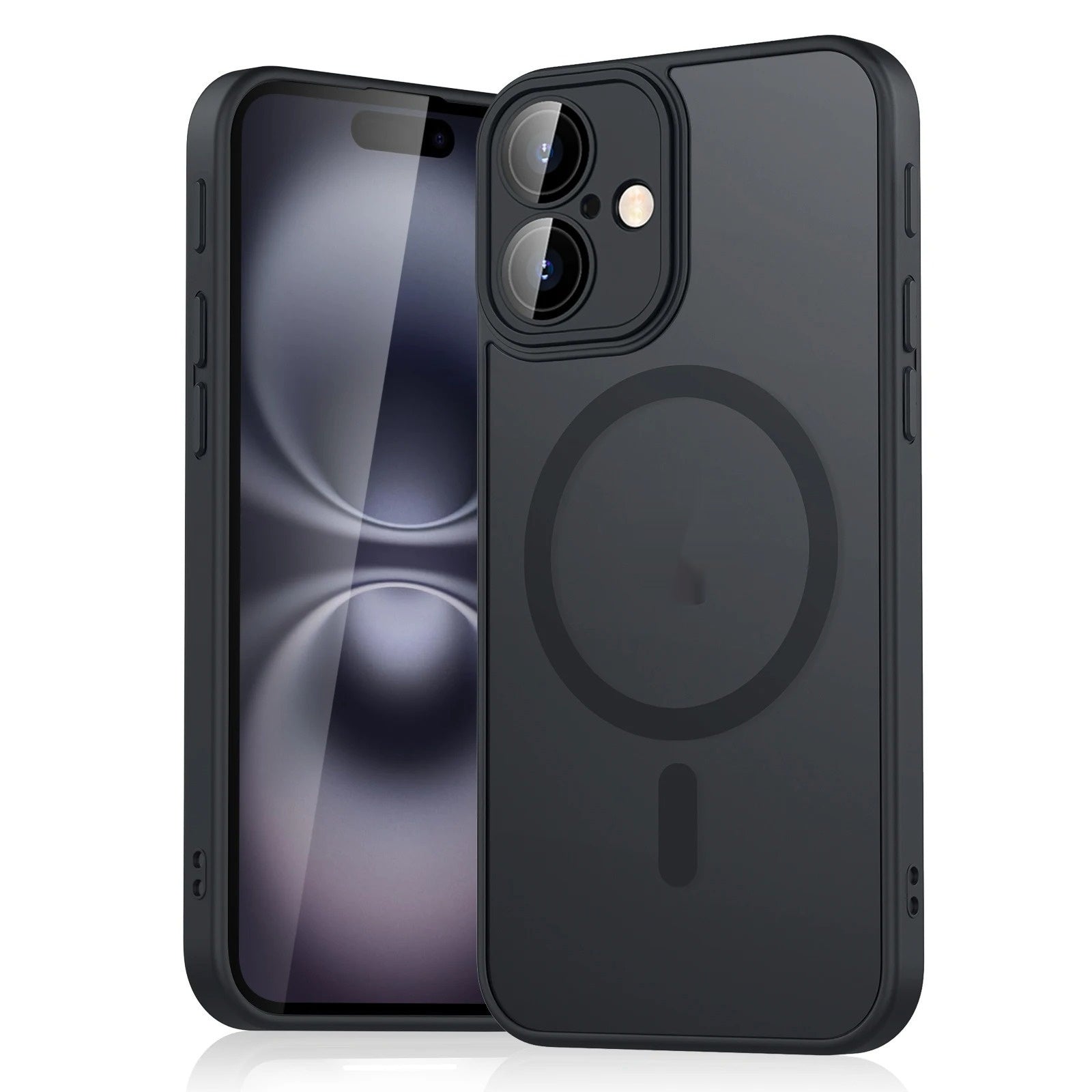 Magnetic Suction Shockproof Matte Case for Apple with Heat Dissipation - magnetic suction