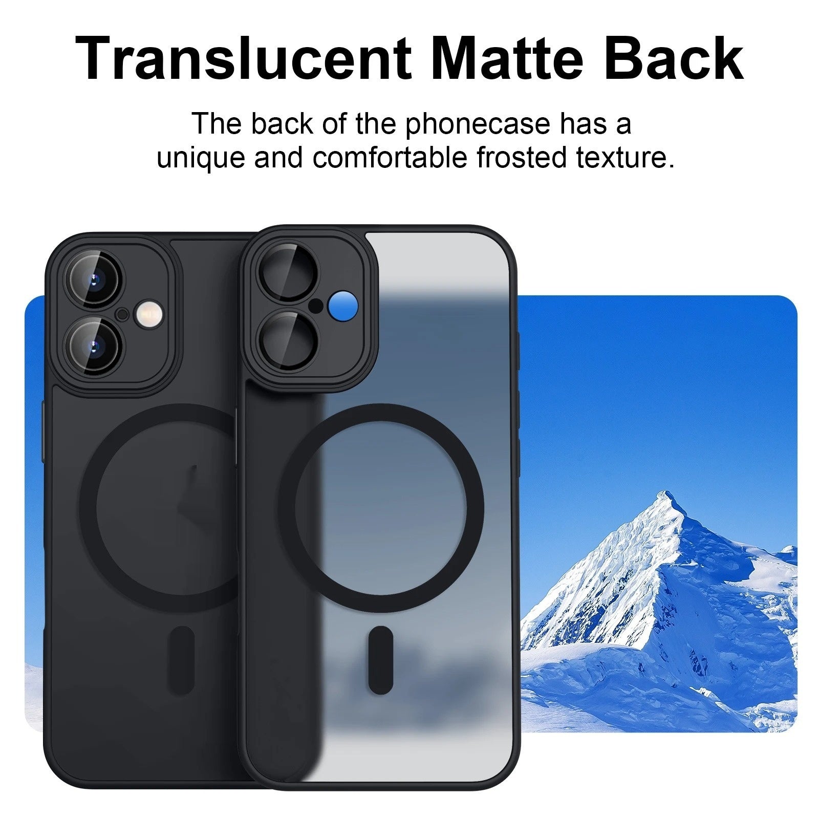 Magnetic Suction Shockproof Matte Case for Apple with Heat Dissipation - magnetic suction