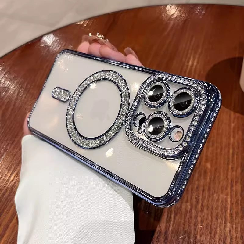 Magnetic Transparent Phone Case Silicone Protective Cover for Various Colors - magnetic transparent phone case silicone