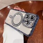 Magnetic Transparent Phone Case Silicone Protective Cover for Various Colors - magnetic transparent phone case silicone