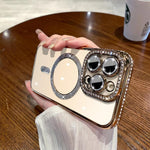 Magnetic Transparent Phone Case Silicone Protective Cover for Various Colors - magnetic transparent phone case silicone