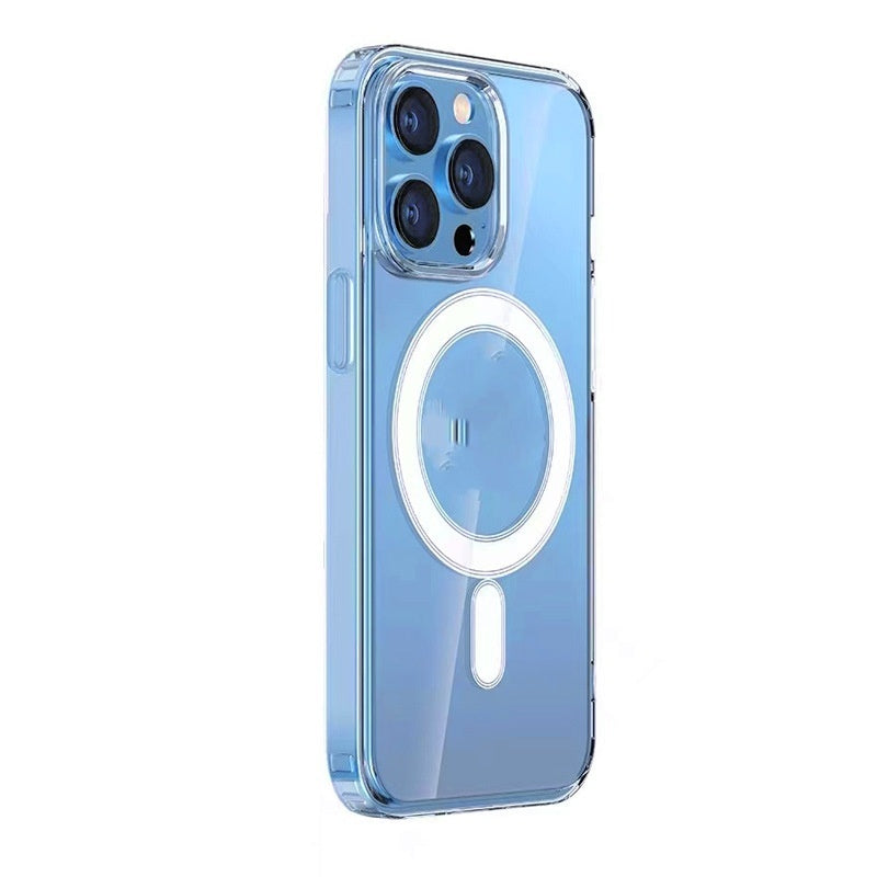 Magnetic Transparent Phone Case with Straight Edge Airbag Protection - Teleplus straight edge airbag magnetic