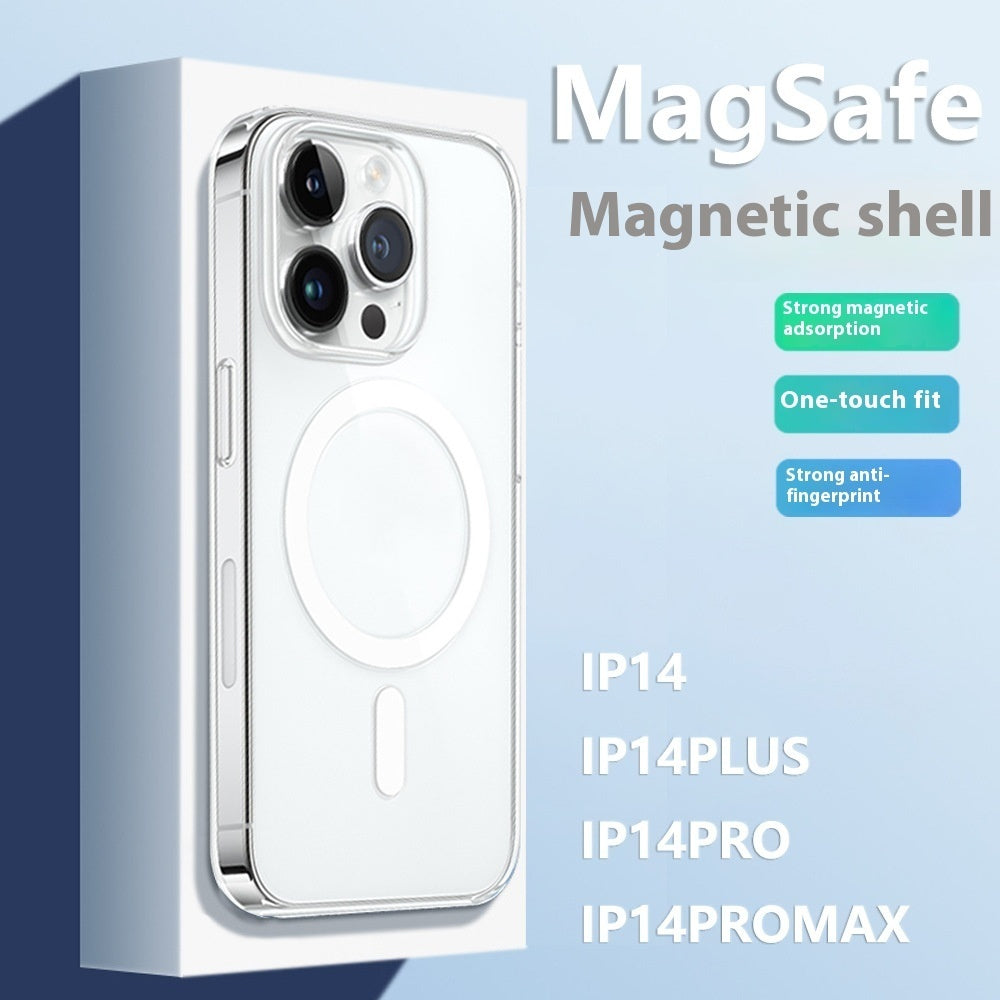 Magnetic Transparent Phone Case with Straight Edge Airbag Protection - Teleplus straight edge airbag magnetic