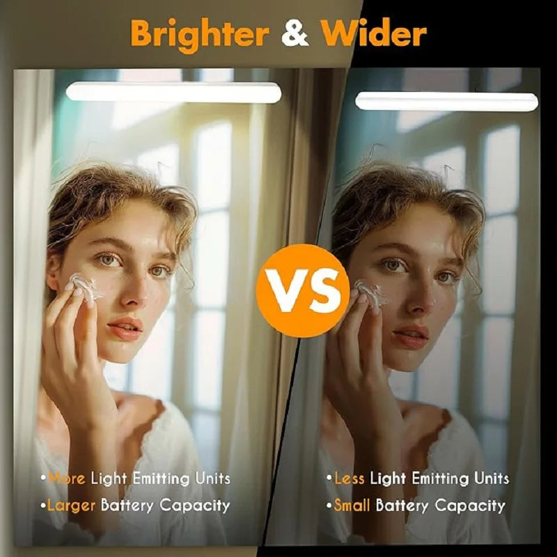 Magnetic Vanity Light with 360° Rotatable LED Strip Touch - for Makeup degree rotatable magnetic vanity light