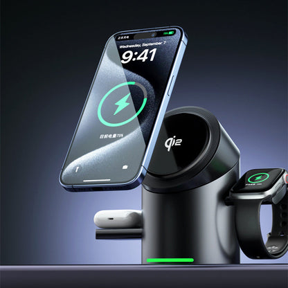 Magnetic Wireless Charger for Phone and Apple Watch Fast Charge Bracket - magnetic wireless charger phone fast charge