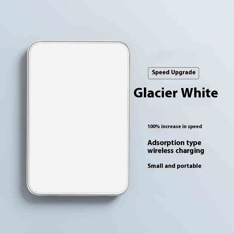 Magnetic Wireless Power Bank 5000mAh Portable Compact Fast Charging - compact portable wireless magnetic power bank