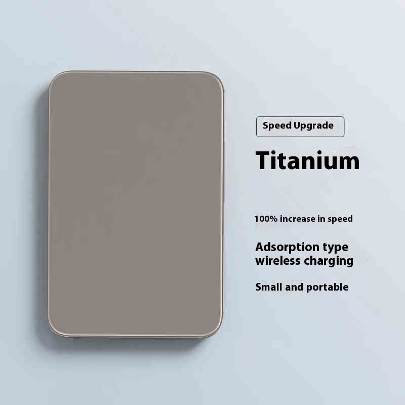 Magnetic Wireless Power Bank 5000mAh Portable Compact Fast Charging - compact portable wireless magnetic power bank