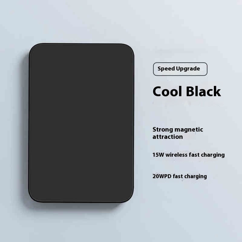 Magnetic Wireless Power Bank 5000mAh Portable Compact Fast Charging - compact portable wireless magnetic power bank