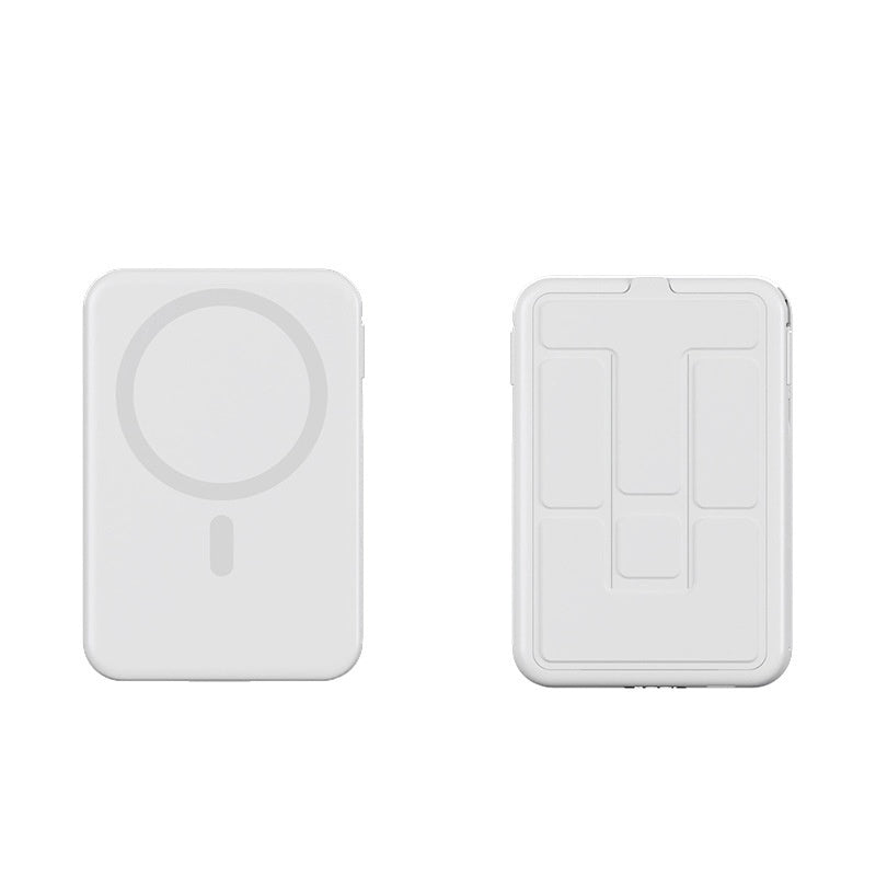 Magnetic Wireless Power Bank Large Shell Plastic Industrial Style 106x72x20.8mm - Teleplus cable magnetic wireless