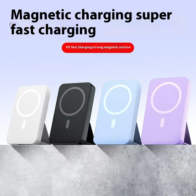 Magnetic Wireless Power Bank Magsafe With Cable - Magnetic Wireless Power Bank Magsafe with Cable