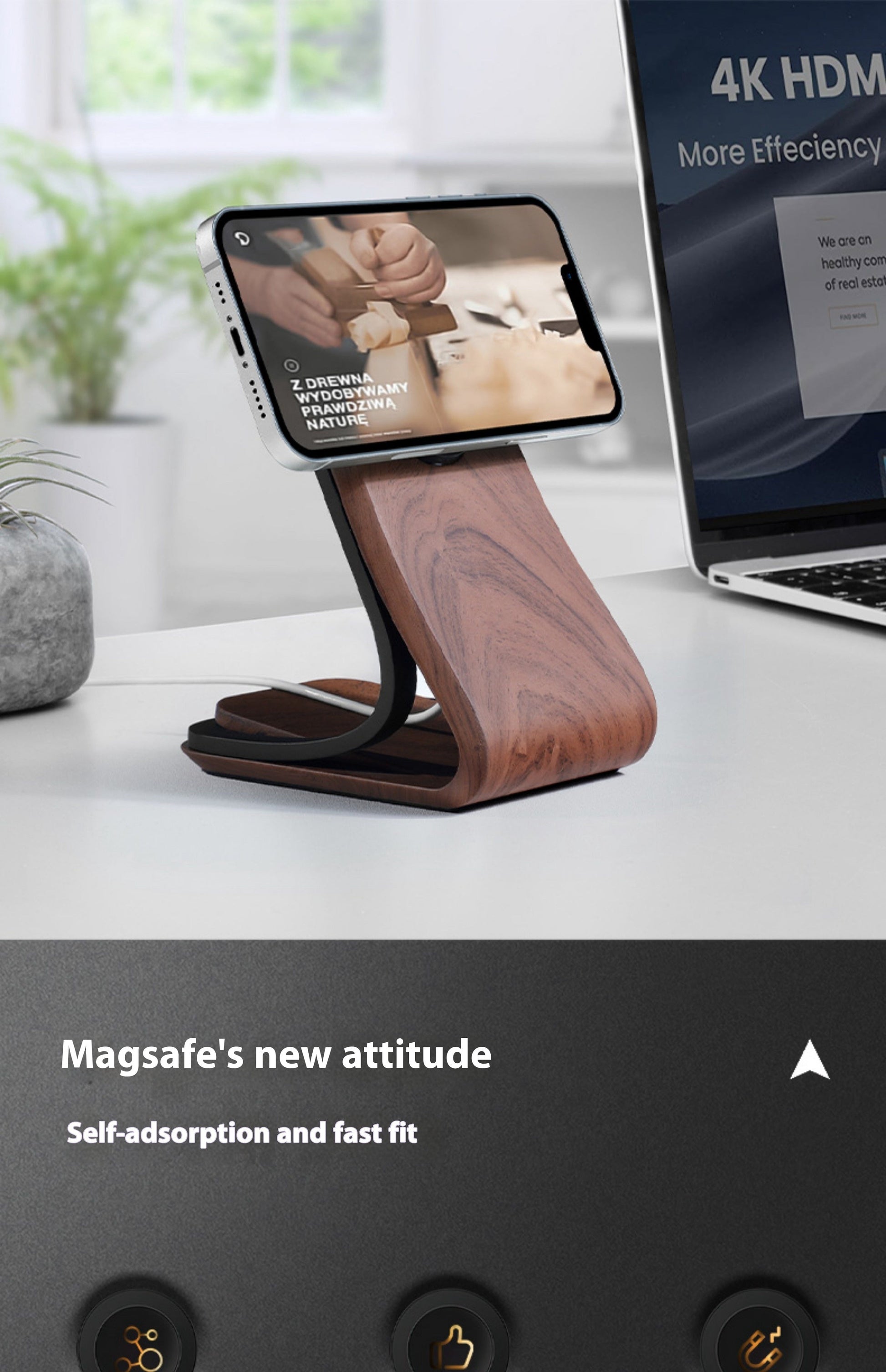 Magsafe Magnetic Charging Mobile Phone Holder - Magnetic Phone Holder That Won’t Let Go of Your Phone