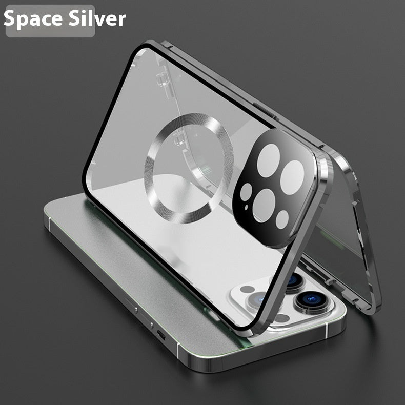 Magsafe Magnetic King Phone Case with Buckle in Black Silver Gold - Teleplus phone case magsafe magnetic king