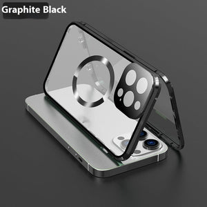 Magsafe Magnetic King Phone Case with Buckle in Black Silver Gold - Teleplus phone case magsafe magnetic king